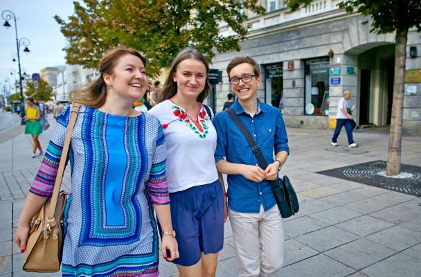 Kristina Belikova su kurso draugais, nuotr. iš asm. archyvo